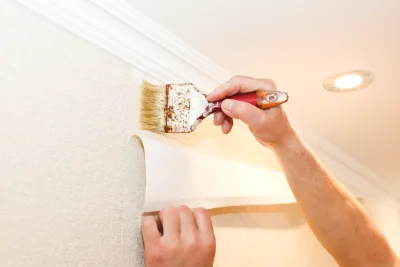 Pose de papier peint à Gervans — revêtements muraux et toiles de verre